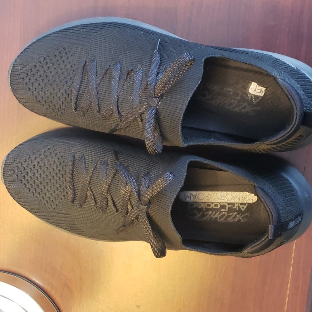 Skechers air-cooled memory foam sneakers.